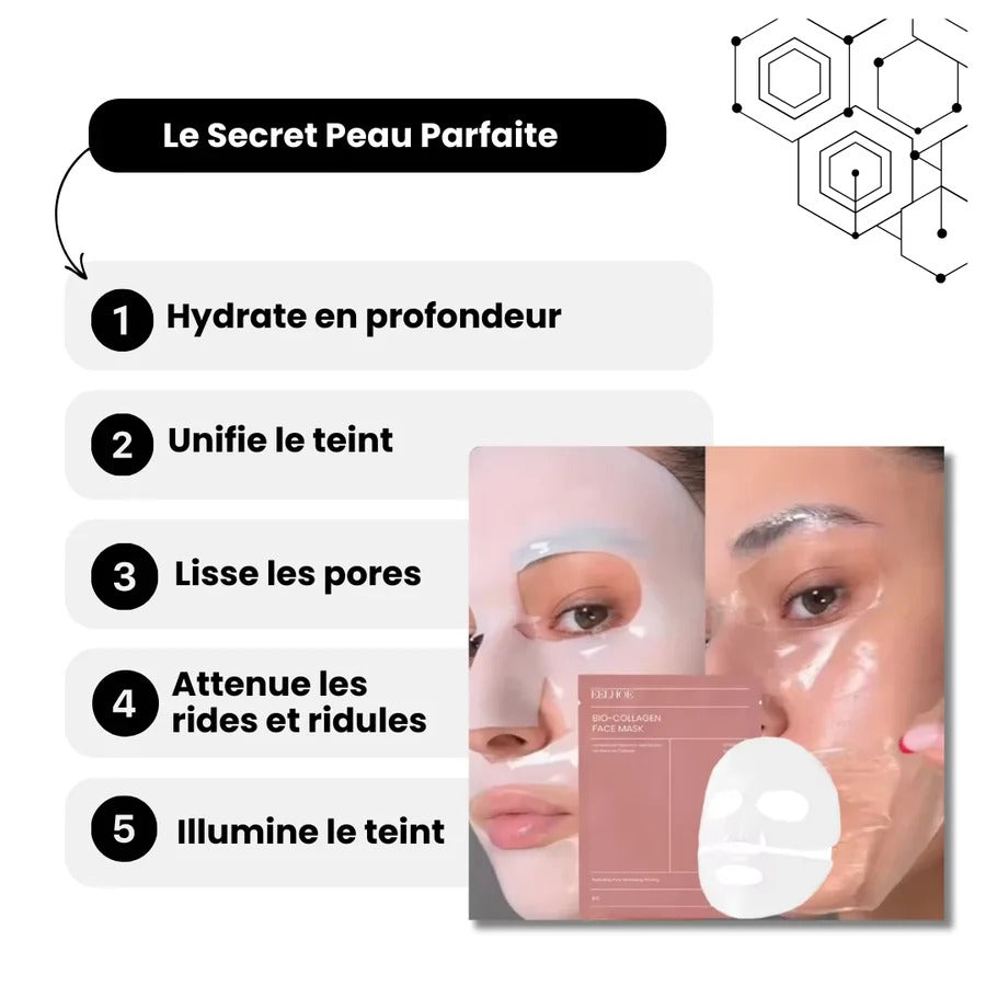 Lot de 4 Masques         BIO-COLLAGÈNE